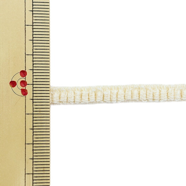 【数量5から】 ゴム 『オーガニックコットン231 幅5mm ナチュラルベージュ』