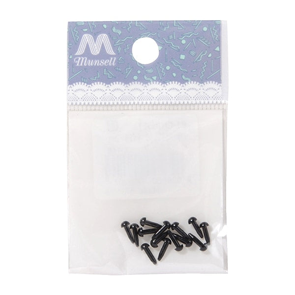 Handwerksteile "C Auge großartig schwarz 3mm 14 Teile feste Augen B1-ch (A35)"