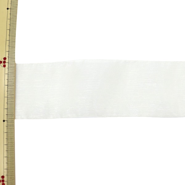 【数量5から】 リボン 『チューブラーオーガンジーリボン 12番色 4651K-50-12』 MOKUBA 木馬