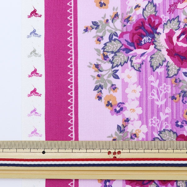 【数量5から】 生地 『キャシー×洋輔フレンチカントリー シャーティング パープルピンク 02006-1』