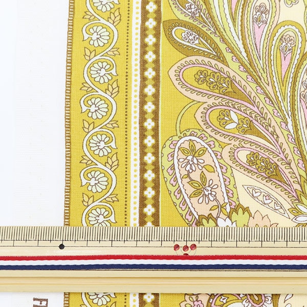 【数量5から】 生地 『キャシー×洋輔フレンチカントリー シャーティング イエロー 02007-4』