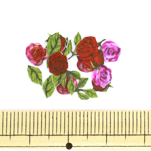 Material de resina "Vijucrail Flowue Flakes 5 Rose aproximadamente 40 piezas 10-3319" Comercio de Tokio