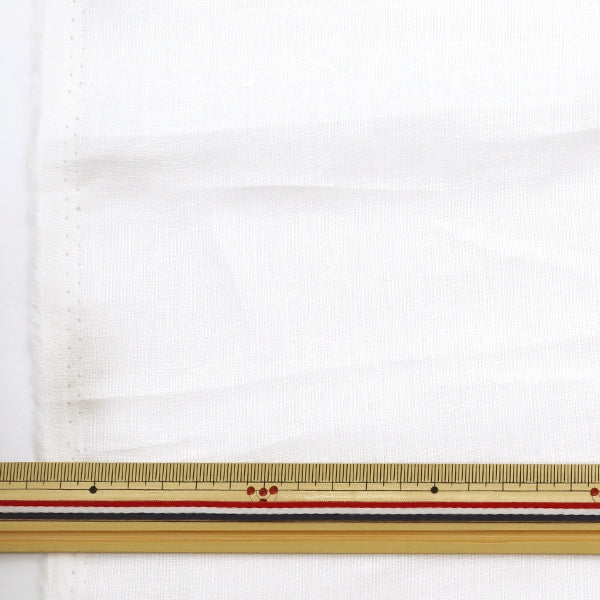 【数量5から】 生地 『フレンチリネン 無地 白 KMC-10433-1』