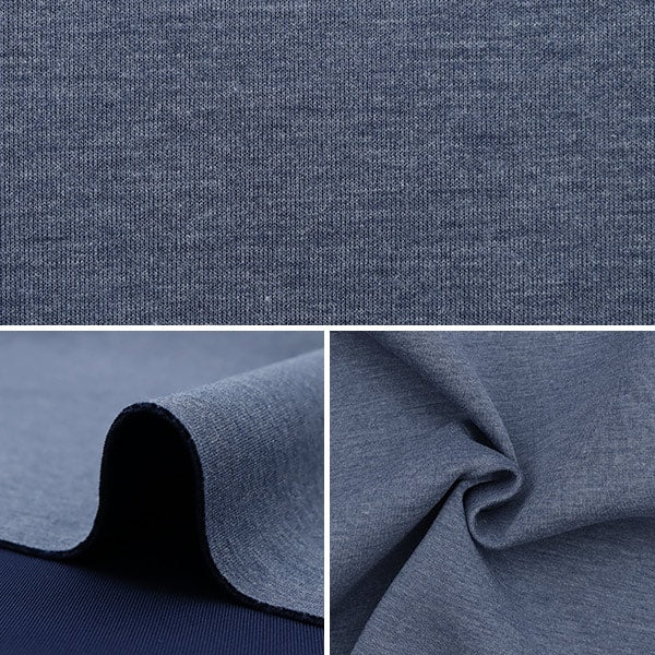 【数量5から】 生地 『抗菌防臭ニット かるふわストレッチ ダスティネイビー VY-01-DNV』