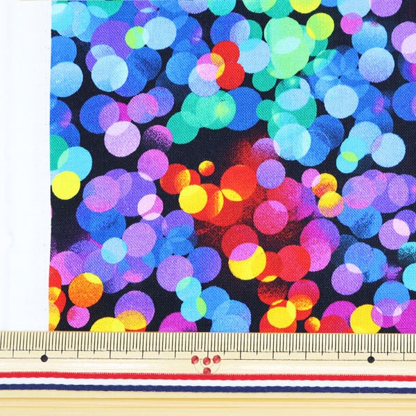 【数量5から】 生地 『インクジェットプリント ドット DOT-C8535』 USAコットン