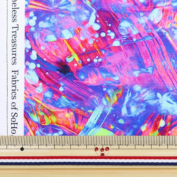 【数量5から】 生地 『インクジェットプリント ペイント PAINT-CD8721』 USAコットン