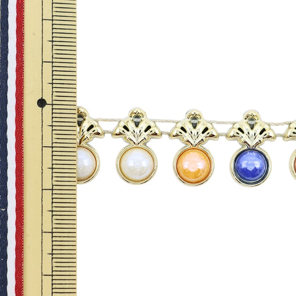 【数量5から】 手芸ブレード 『イミテーションブレード 幅約1cm マルチ GY-43-19-11』