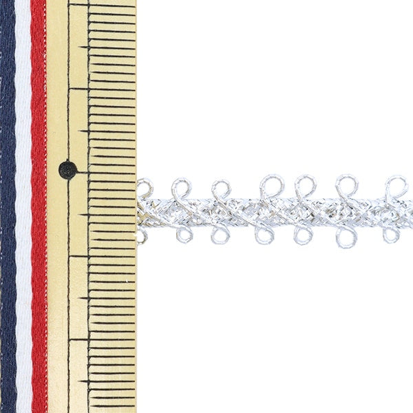 ArtisanatGarniture 『Garniture Largeur d'environ 8 mm 3m Roll Silver Gy-108-10"