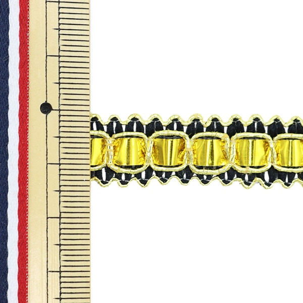 الحرف اليدويةالزركشة 『الزركشة حوالي 1.5 سم عرض 3 متر لفة ذهبي أسود GY-108-11''