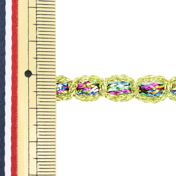 الحرف اليدويةالزركشة 『الزركشة العرض تقريبًا 8 مم لفة ذهب 3 متر GY-108-14B”