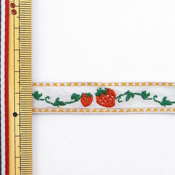 شريط للأشغال اليدوية "عرض شريط تيرولي حوالي 1.4 سم 3 متر لفة فراولة GY-109-11"