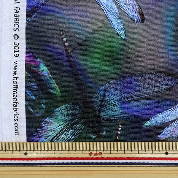 【数量5から】 生地 『インクジェットプリント トンボ R4629-324』 USAコットン