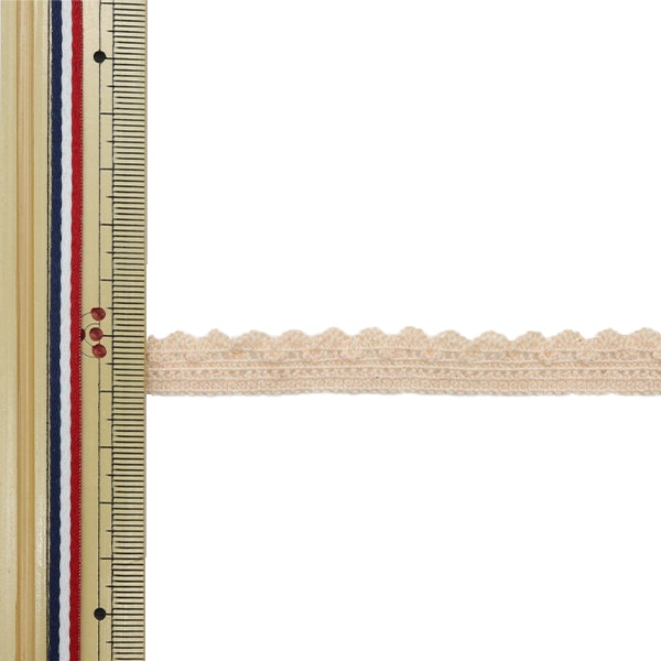 【数量5から】 綿レース 『オーガニックコットン ストレッチトーション2021 ピンク 22027S-10』