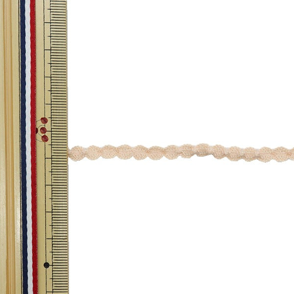 【数量5から】 綿レース 『オーガニックコットン ストレッチトーション2021 ピンク 24395S-10』