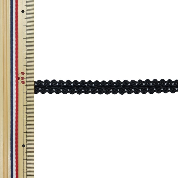 【数量5から】 手芸ブレード 『レーヨンブレード 幅約1cm ブラック 911-1149-009』