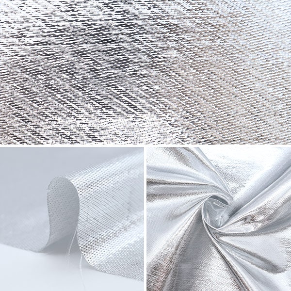【数量5から】 生地 『ラメサテン シルバー 498-1』