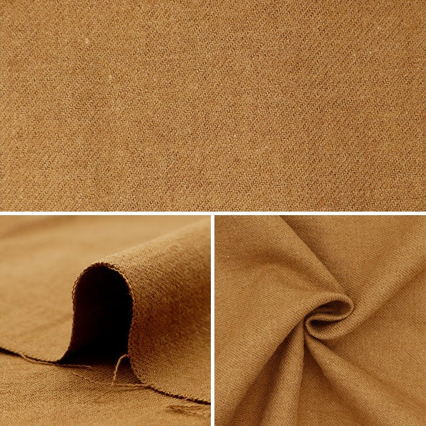 【数量5から】 生地 『リネンウールビエラ キャメル 26225-3』