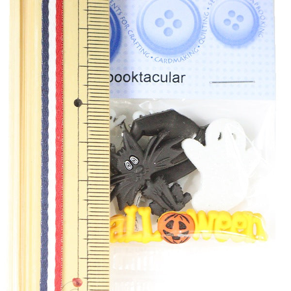 按钮“冷藏纽扣Spooktacular 6690”打扮