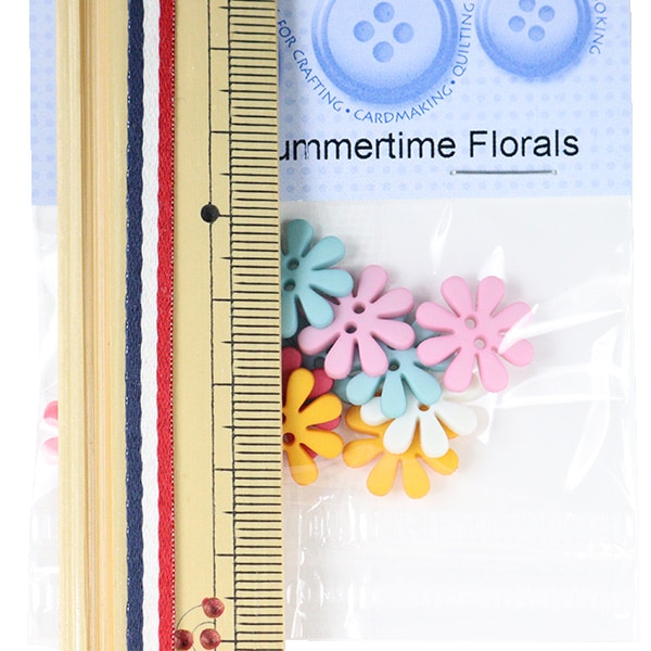 Button "Chilled button SummertimeFlorals 9455" Dress it Up