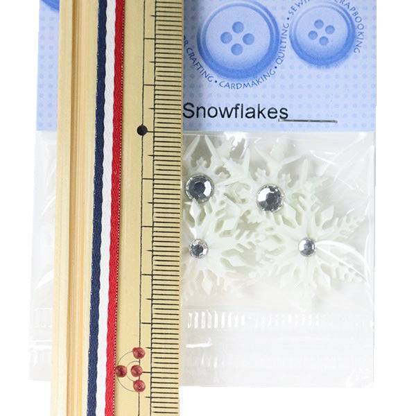 Knopf "Chilled Button Fancy Snowfles 9498" Ziehen Sie es an