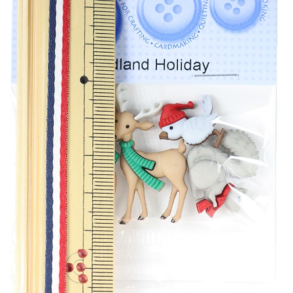 Button "Chilled button Woodland Holiday 9500" Dress It Up