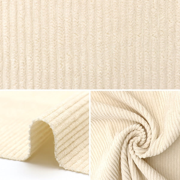 【数量5から】 生地 『9Wコーデュロイ ヴィンテージ風ソフト加工 スノーピンク CORSNOW9-2』