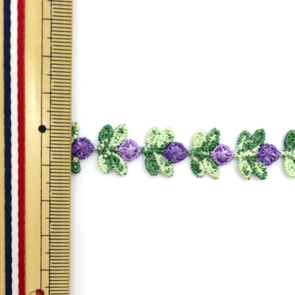 【数量5から】 レース 『花柄レース 2021 パープル CHLA2102』