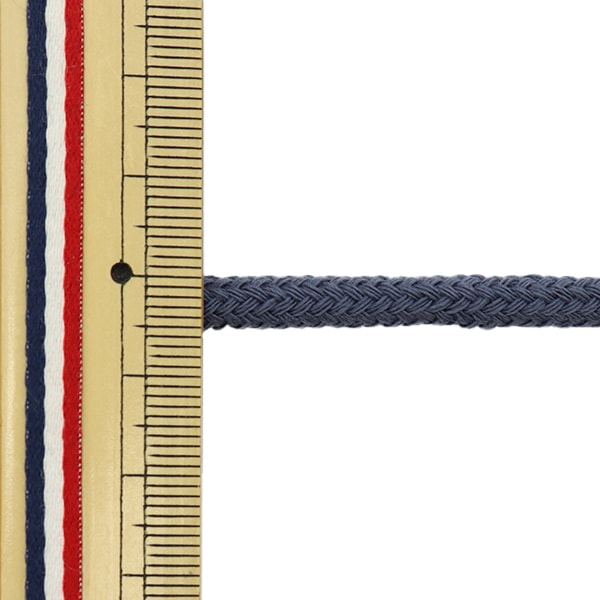 手芸ひも 『カラーひも 中 3mカット スモーキーネイビー 2-443番色 F200-78』 YUSHIN 遊心