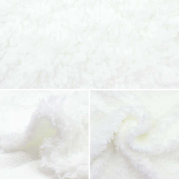 【数量5から】 生地 『プードルファー ホワイト 150-1324-A-11』