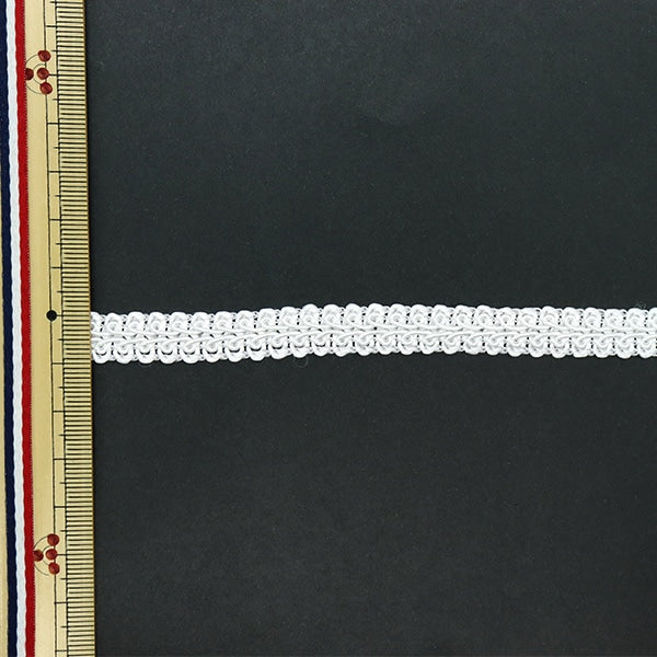 【数量5から】 手芸ブレード 『レーヨンブレード 幅約1cm オフホワイト 911-300-000』