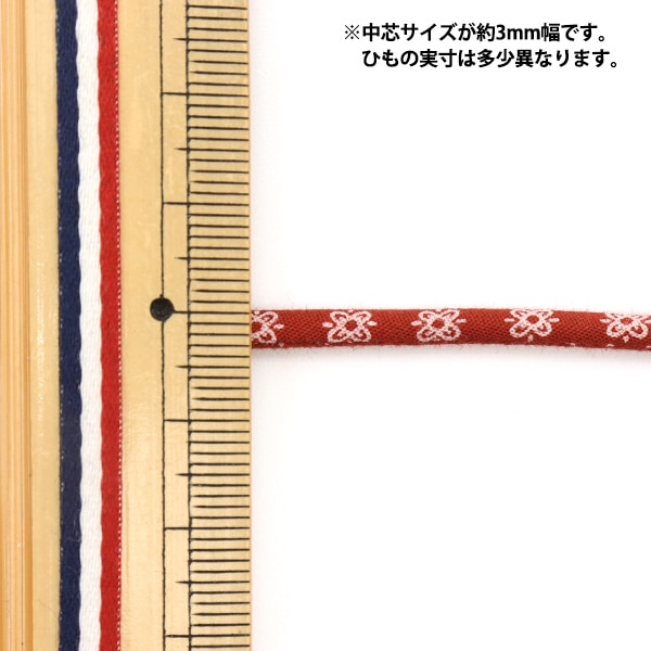 Materiale artigianale "String del cerchio di pattern occidentali 3 mm Paisley Red 1026-M11"