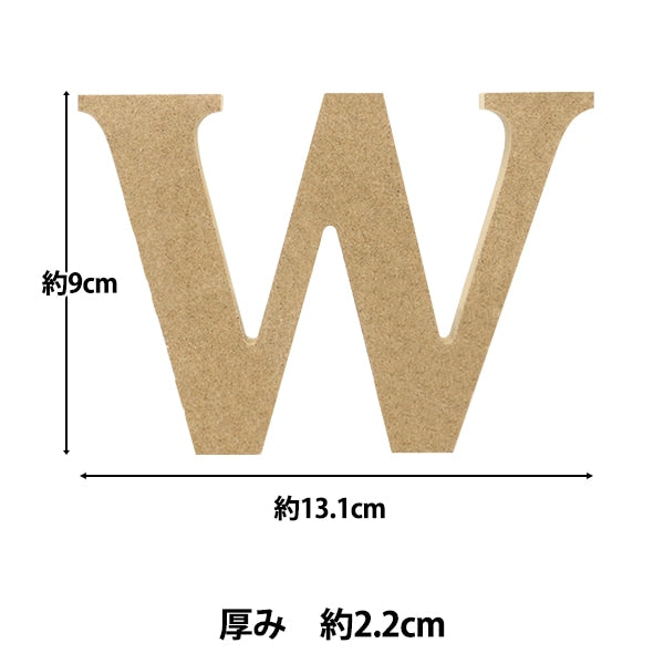 Cuttered Charaktere "Holz Alphabet M Größe W Agf-05W" Eruberu Elbert