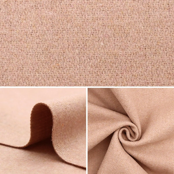 【数量5から】 生地 『ウールブレンドやわらか風合いウォッシャブル ピンク WOOLBL-PK』