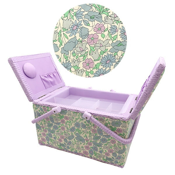 Boîte de couture "Panier de couture Liberty Tissu SO-3632104L-B"