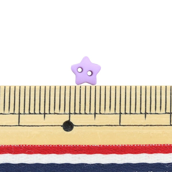 Miniature Craft "أجزاء مصغرة غير لامعة 2 فتحة أزرار على شكل نجمة، ألوان متنوعة تقريبًا. 6 مم 12 قطعة DSA2212"