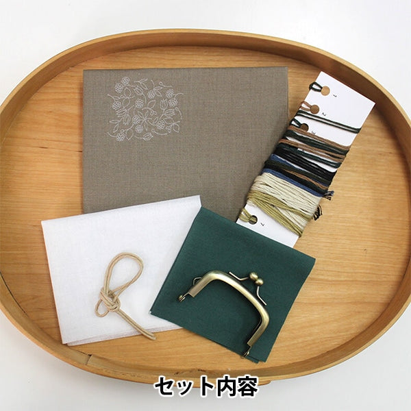 Набор для вышивки "Retro Botanical PlumpГамагути Rokkori Brown PHC-098-2" Кусок мира