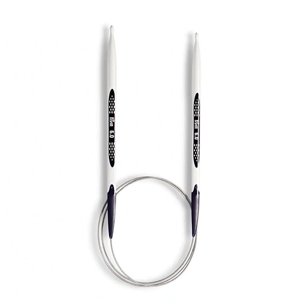 Agujas de tejer "Ergonomía Agujas circulares 80 cm 6.0 mm" Remilgado