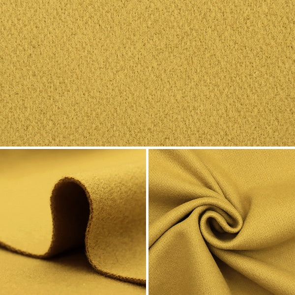 【数量5から】 生地 『イタリアンパイル ウールブレンド イエロー 36856-B854』