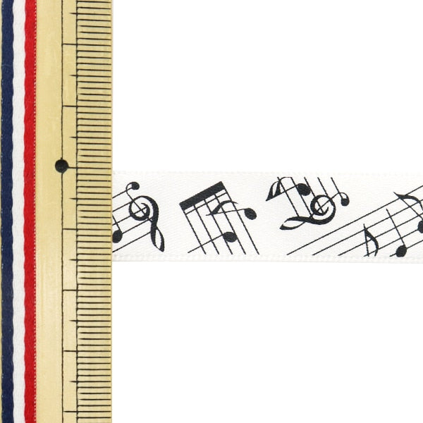 【数量5から】 リボン 『ミュージックサテン 幅約15mm ホワイト 55660』 TOKYO RIBBON 東京リボン