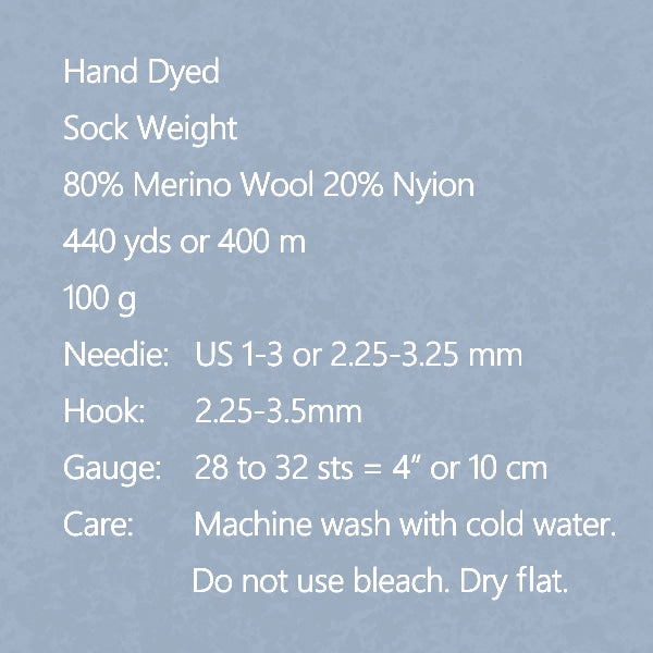 خيوط الجورب خيوط الغزل "لون نوكتا 1216" صوف غوستو