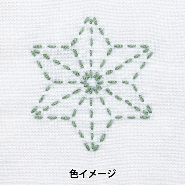 刺繡紗線“ Sashiko sashiko awai-iro a8彩色綠茶” Olympus