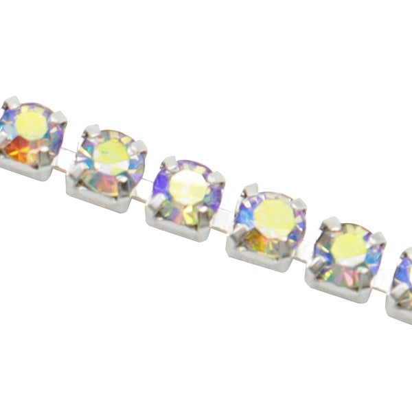 手工艺支架“晶体颜色链长约2mm x 30cm aurora/silver cc-15”美女指甲