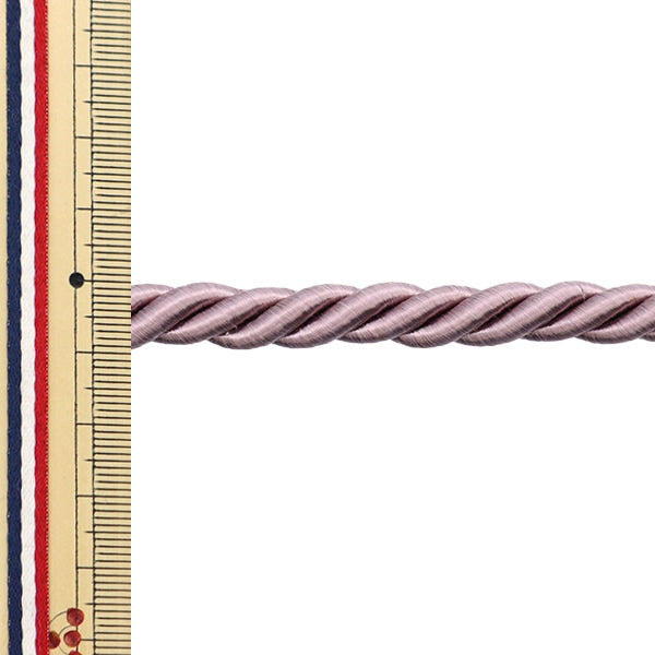 【数量5から】 手芸ひも 『2023ツイストコードA 幅約9mm ラベンダー KY-7-A10』