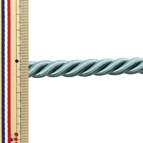 【数量5から】 手芸ひも 『2023ツイストコードA 幅約9mm ブルーグリーン KY-7-A12』