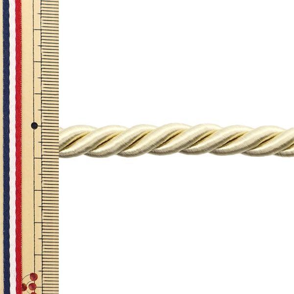 【数量5から】 手芸ひも 『2023ツイストコードA 幅約9mm ライトイエロー KY-7-A15』