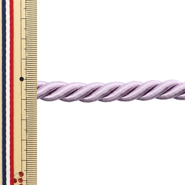 【数量5から】 手芸ひも 『2023ツイストコードA 幅約9mm ライトパープル KY-7-A17』