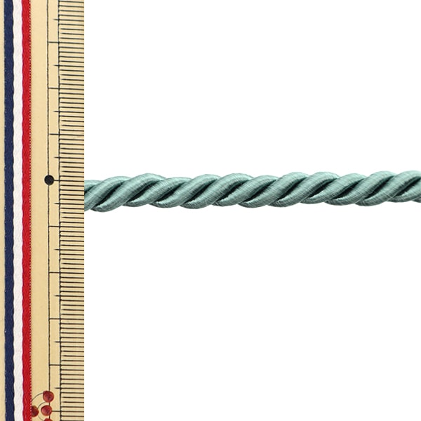 【数量5から】 手芸ひも 『2023ツイストコードB 幅約7mm ブルーグリーン KY-7-B12』