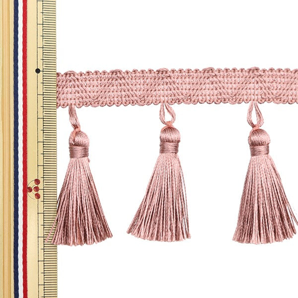 【数量5から】 手芸ブレード 『2023タッセルブレード ピンクベージュ BE4276-3』