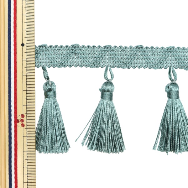 【数量5から】 手芸ブレード 『2023タッセルブレード ブルーグリーン BE4276-4』