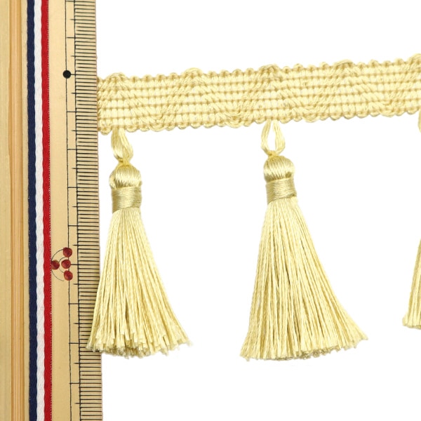 【数量5から】 手芸ブレード 『2023タッセルブレード ライトイエロー BE4276-7』